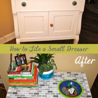How to Tile the Top of a Small Dresser